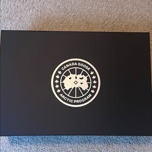 Canada Goose Black Box with White Logo